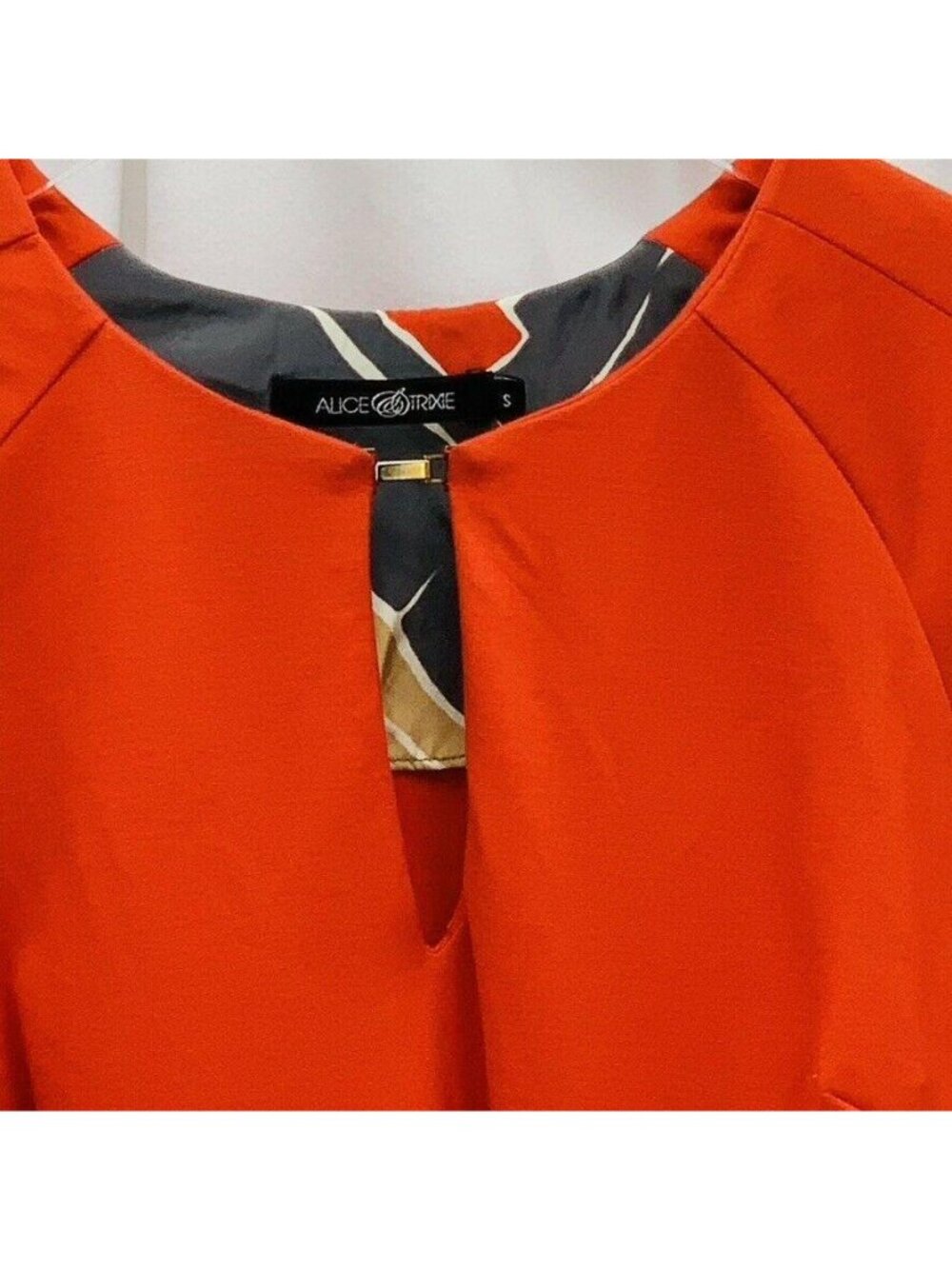 ALICE & TRIXIE Vintage 60's Inspired Preppy Size S Color Block Mod Shift Dress - Picture 4 of 6